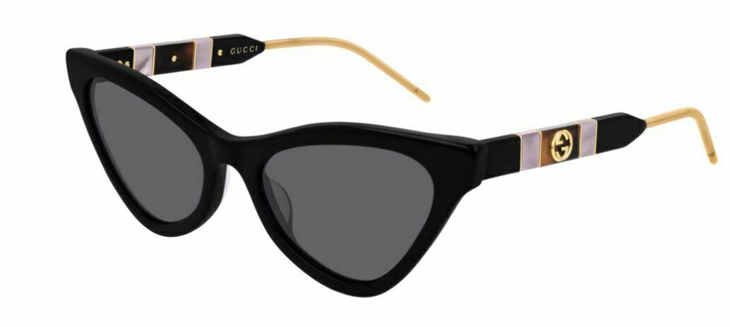 Gucci GG 0597 S 001 Black Sunglasses