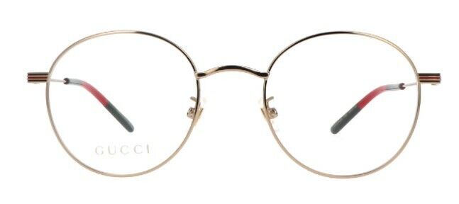Gucci GG 1054OK-002 Gold Metal Round Unisex Eyeglasses