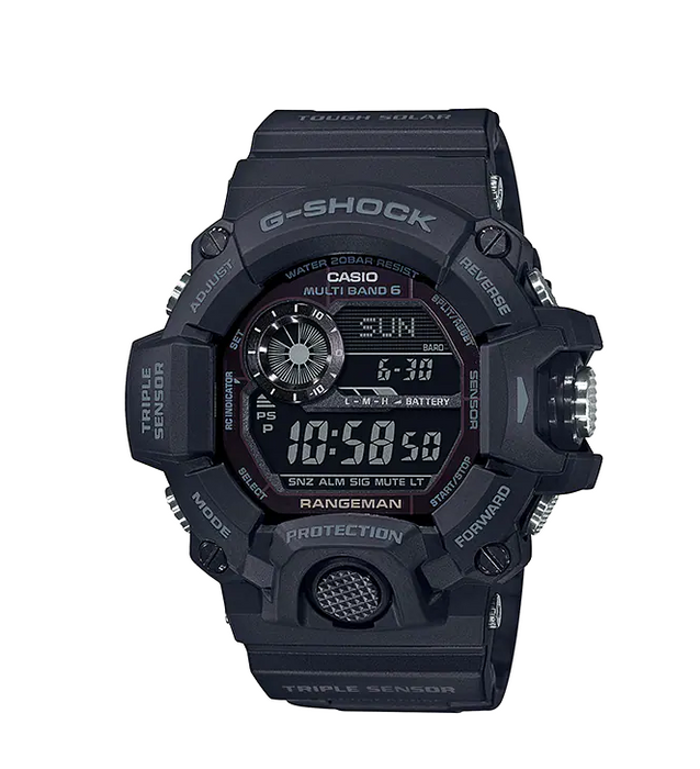 Casio G-Shock Master of G-Land 9400 Series Triple Sensor Black Watch GW9400-1B