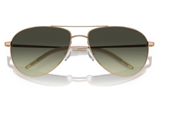 Oliver Peoples OV1002S Benedict 5037BH Rose Gold/G-15 Green Men's Sunglasses