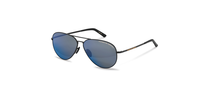 Porsche Design P 8686 A Black/Dark Blue Mirrored Unisex Sunglasses