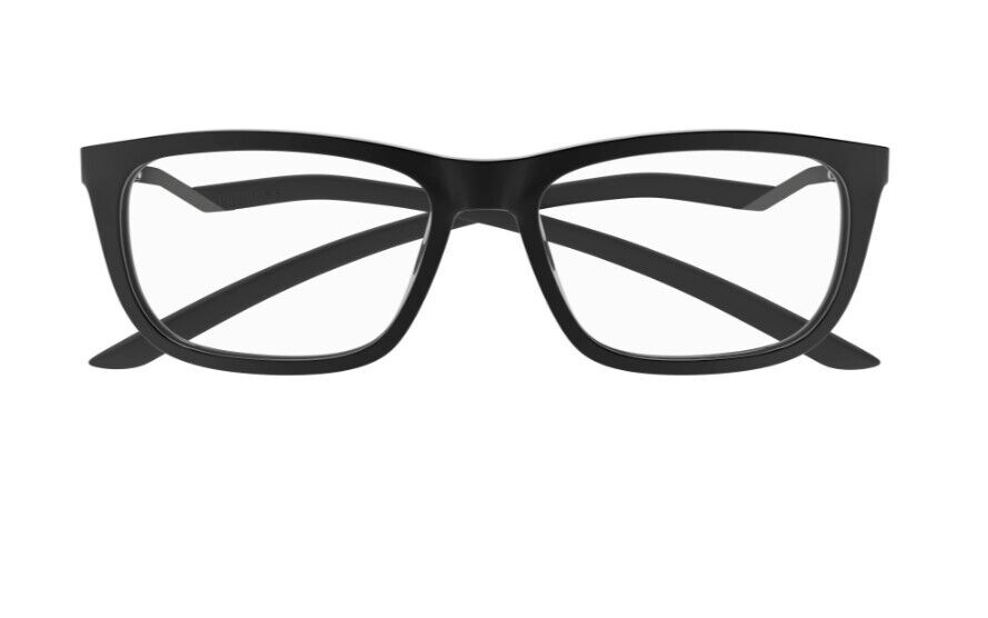 Puma PU0366O 001 Black-Black Rectangular Full-Rim Unisex Eyeglasses