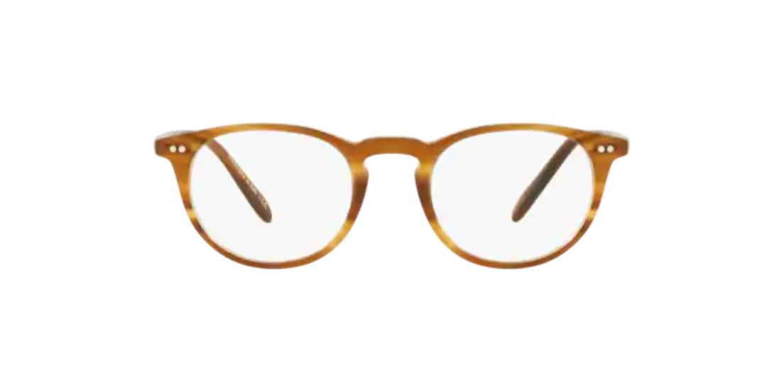 Oliver Peoples 0OV 5004 RILEY-R 1011 Raintree Brown 47mm Round Men's Eyeglasses