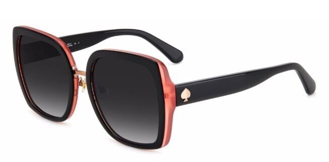 Kate Spade Kimber/G/S 0807/90 Black-Pink/Grey Gradient Square Women's Sunglasses