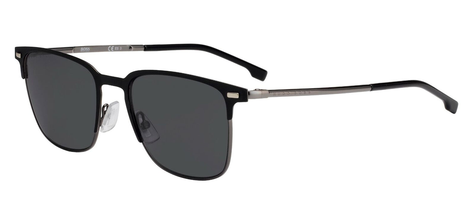 Boss 1019/S 0003/IR Matte Black/Gray Blue Sunglasses