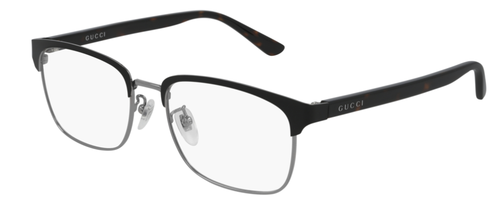 Gucci GG 0934OA 003 Black/Havana Square Men's Eyeglasses