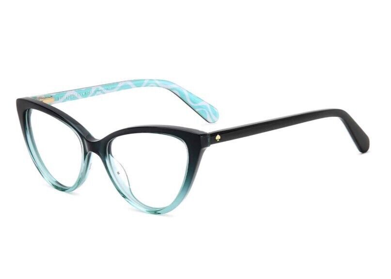 Kate Spade Aubrie 0ETJ Black-Teal Cat Eye Teenage Girl's Eyeglasses
