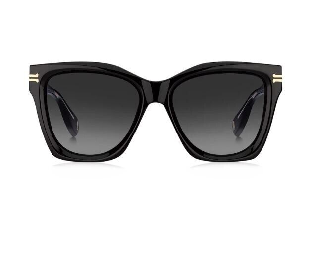 Marc Jacobs MJ/1002/S 0807/90 Black/Grey Gradient Square Women's Sunglasses