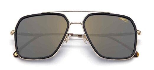 Carrera 273/S 02M2/JO Black Gold/Grey Gold Mirrored Rectangle Men's Sunglasses