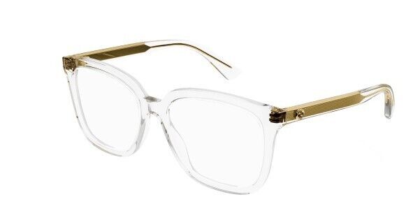 Gucci GG1319O 003 Crystal Rectangular  Women's Eyeglasses