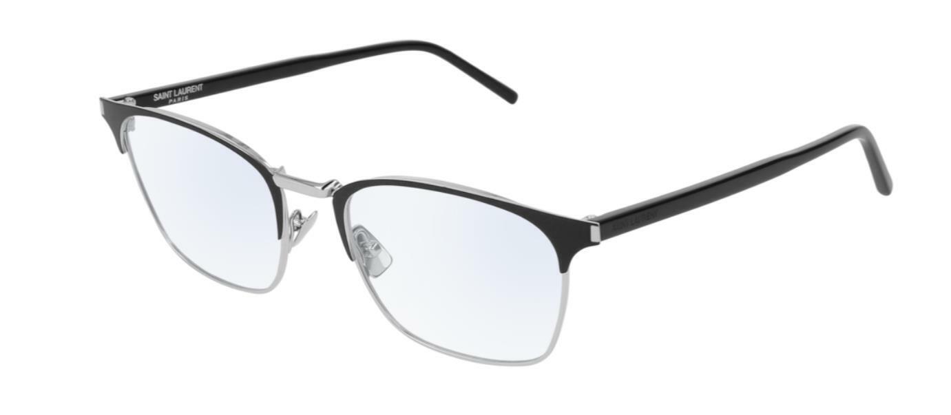 Saint Laurent SL 224 002 Black/Silver Eyeglasses