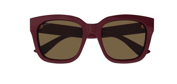 Gucci GG1338SK 004 Burgundy/Brown Square Women's Sunglasses