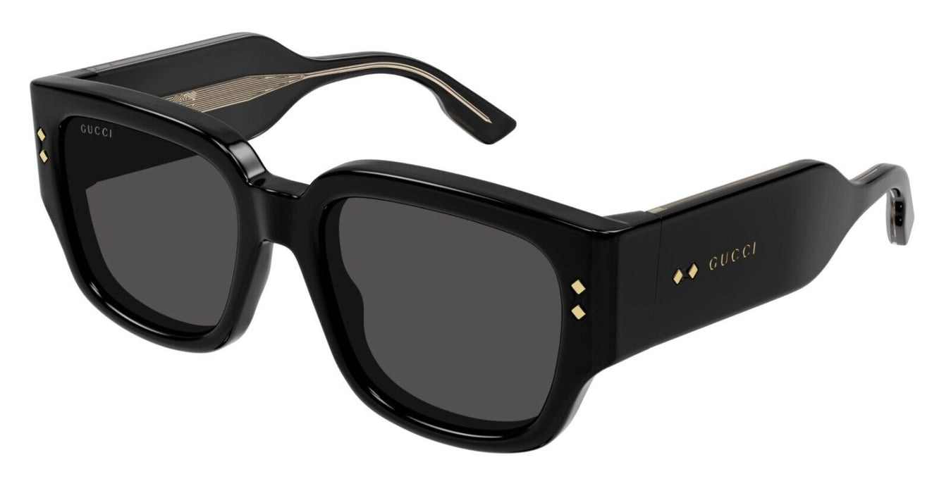 Gucci GG1261S 001 Black/Grey Square Men's Sunglasses