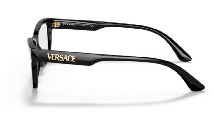 Versace 0VE3316 GB1 Black Soft Square Women's Eyeglasses