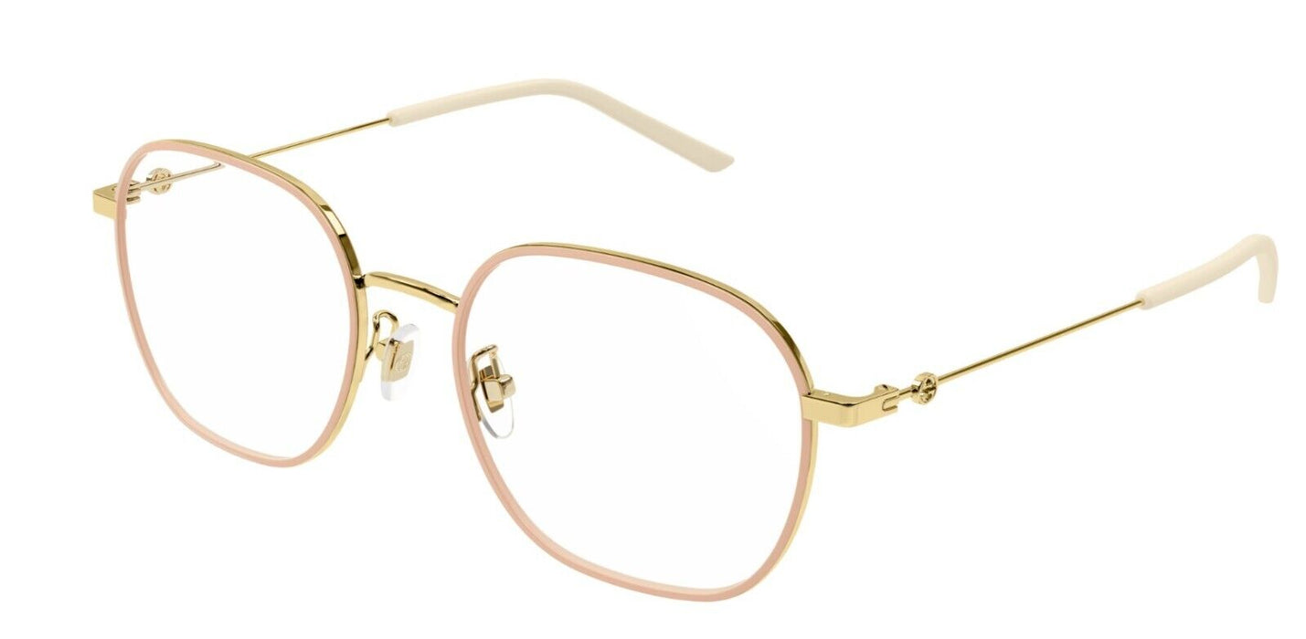 Gucci GG1198OA 002 Gold Square Unisex Eyeglasses