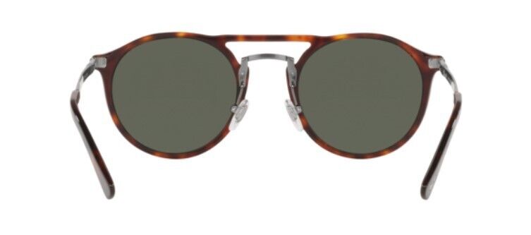 Persol 0PO3264S 24/58 Havana Gunmetal/ Green Polarized Unisex Sunglasses