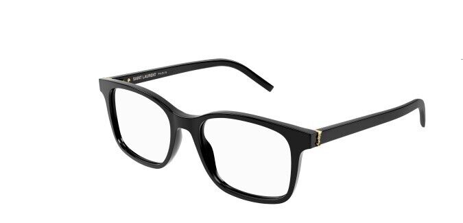 Saint Laurent SL M120 001 Black/Transparent Square Women's Eyeglasses