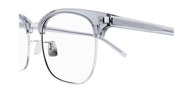 Saint Laurent SL 104/F 003 Grey Square Unisex Eyeglasses