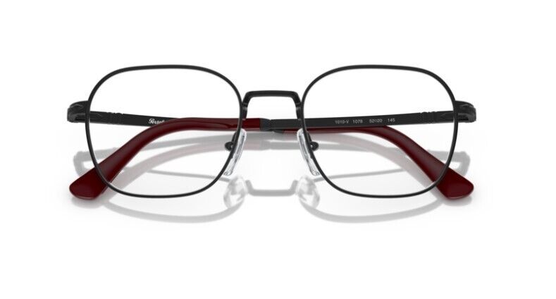 Persol 0PO1010V 1078 Black/Black Square Unisex Eyeglasses