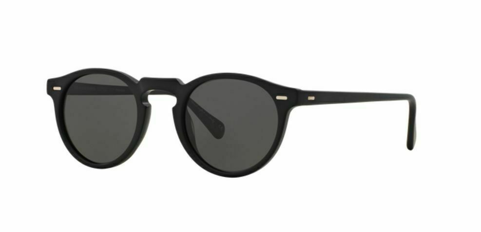 Oliver Peoples 0OV5217S Gregory Peck 1031P2 SemiMatte Black/Grey 47mm Sunglasses