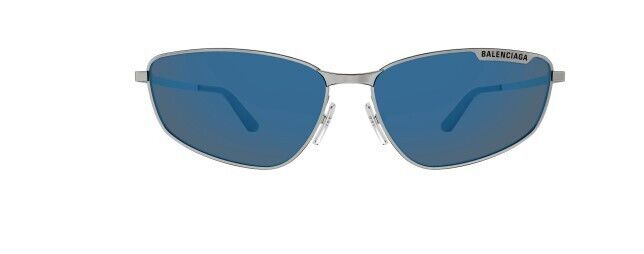 Balenciaga BB 0277S 003 Gunmetal/Blue Rectangular Men's Sunglasses