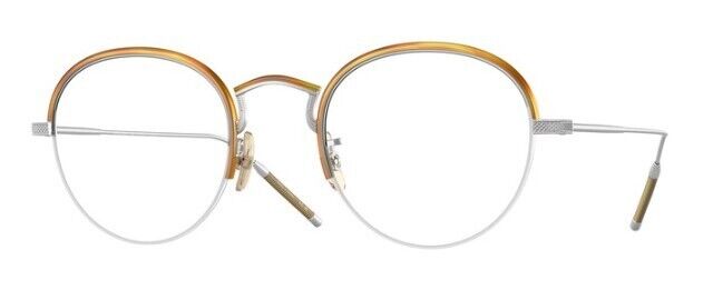 Oliver Peoples 0OV1290T TK 6 5036 Silver/Amber Tortoise Round Unisex Eyeglasses