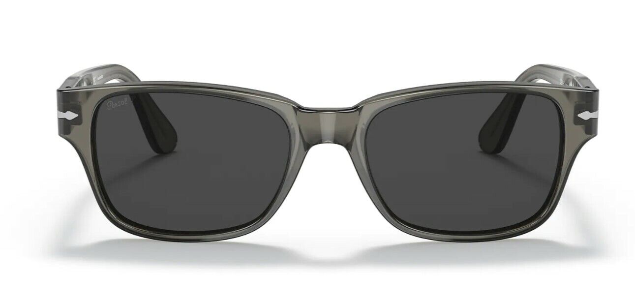 Persol 0PO 3288S 110348 Transparent Taupe Grey/Black Polarized Men's Sunglasses