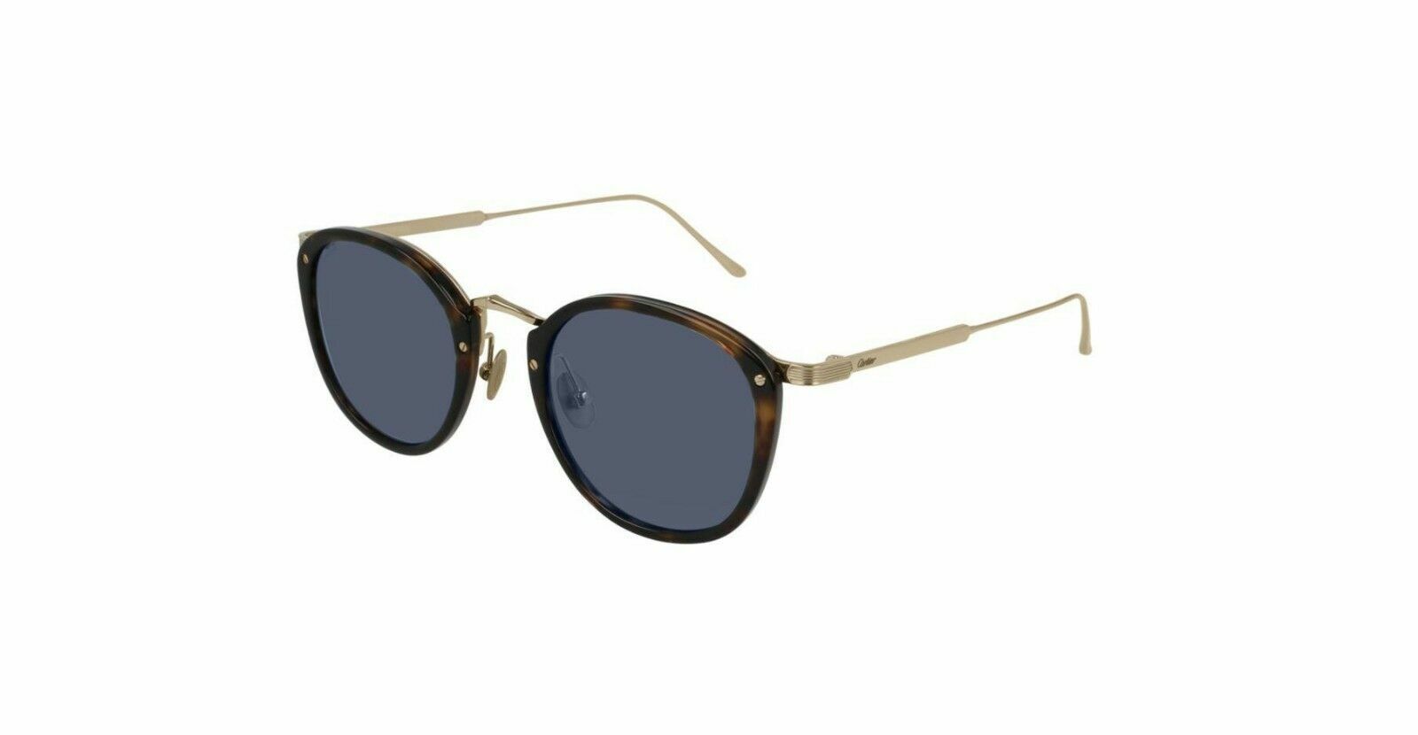 Cartier CT 0014 S 005 Havana Gold Sunglasses