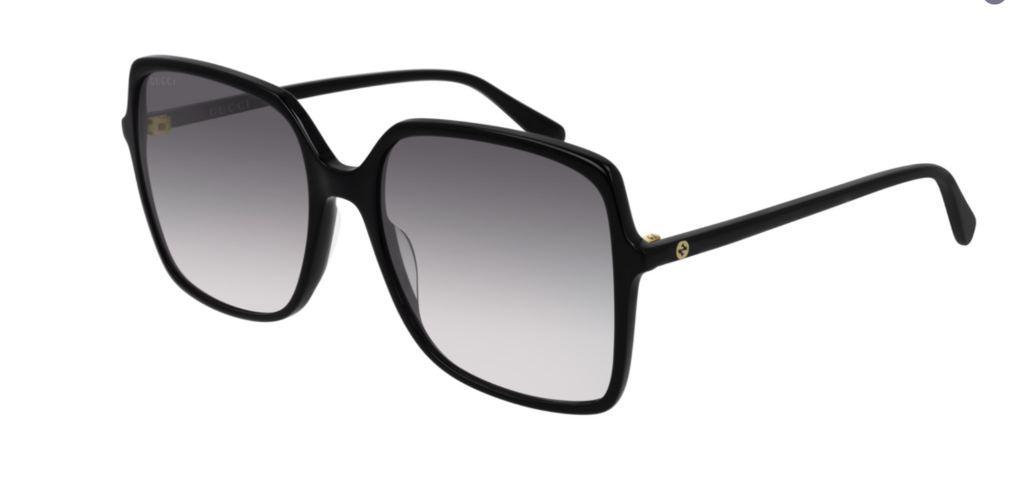 Gucci GG 0544S 001 Black/Gray Gradient Women's Square Sunglasses