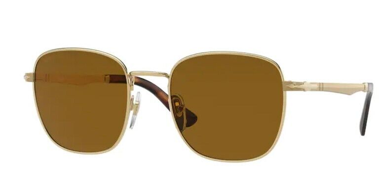 Persol 0PO2497S 114233 Gold/ Brown Square Unisex Sunglasses