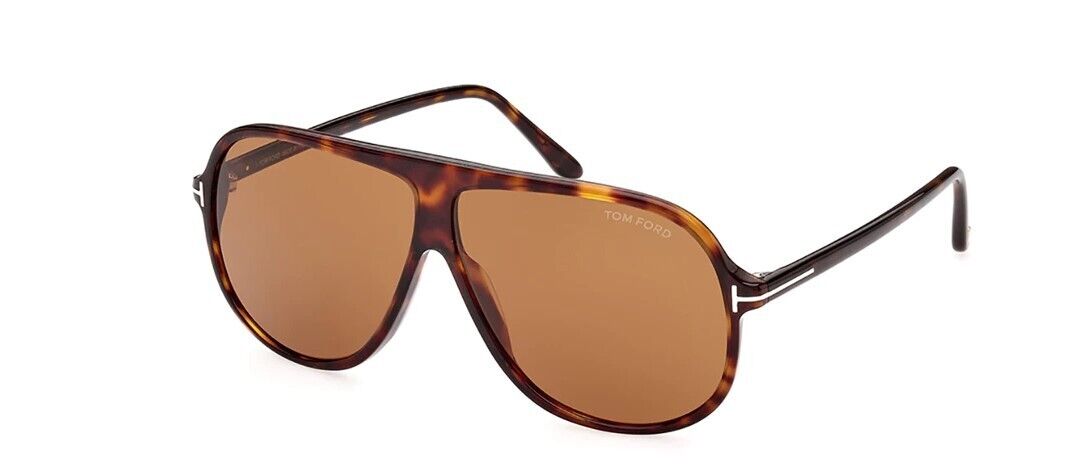 Tom Ford FT0998 Spencer-02 52E Shiny Classic Havana/Vintage Brown Sunglasses