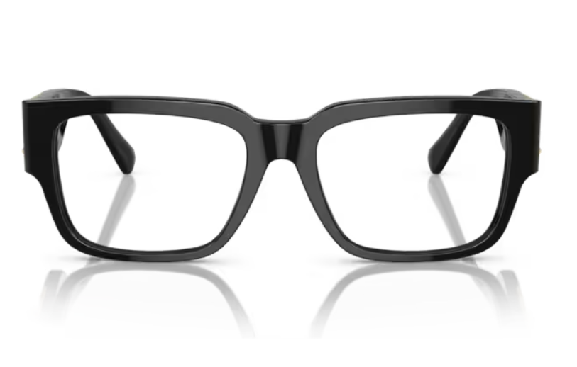 Versace 0VE3350 GB1 Black/Gold 53mm Square Women's Eyeglasses