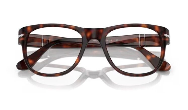 Persol 0PO3312V 24 Havana Square Unisex Eyeglasses