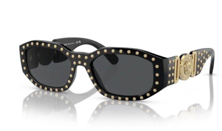 Versace 0VE4361 539787 Black/ Dark Grey Square Men's Sunglasses