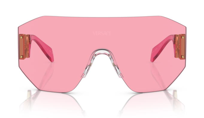 Versace 0VE2258 100284 Pink Oversized Men's Sunglasses