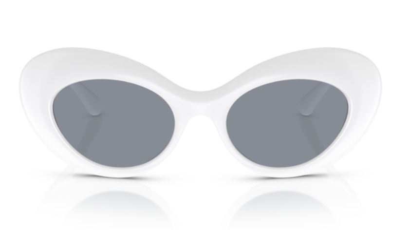 Versace 0VE4456 314/1 White/Grey Oval Women's Sunglasses