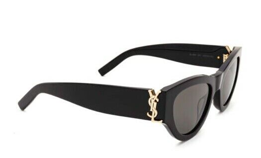 Saint Laurent SL M94-001 Black/Gray Cat-Eye Women Sunglasses