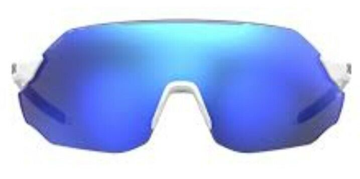 Under Armour UA-HALFTIME 0WWK/W1 White-Blue/Blue ML Shield Unisex Sunglasses