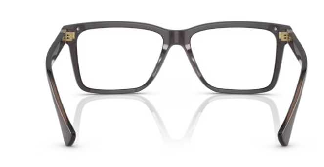Versace 0VE3328 5389 Transparent grey 58mm Rectangle Men's Eyeglasses