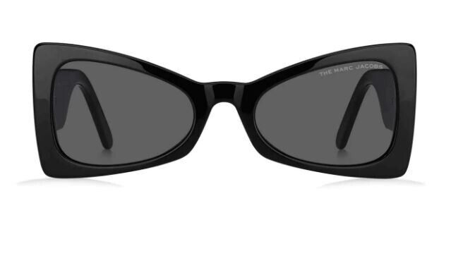 Marc Jacobs MARC-553/S 0807/IR Black/Grey Cat Eye Women's Sunglasses