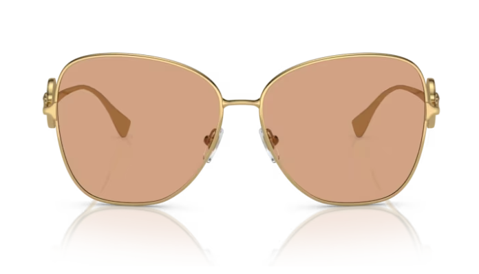 Versace 0VE2256 10027D Gold/ Light Brown Women's Sunglasses