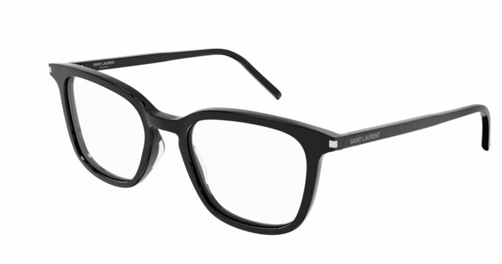 Saint Laurent SL 479 001 Black Square Men Eyeglasses