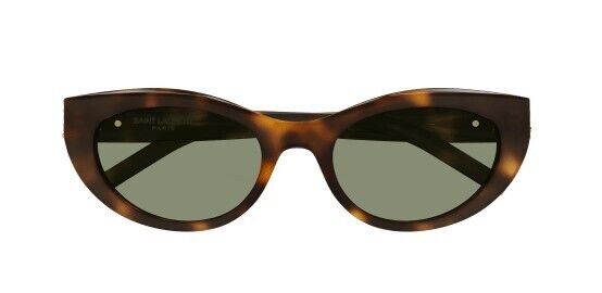Saint Laurent SSL M115 003 Havana/Green Cat-Eye Women's Sunglasses
