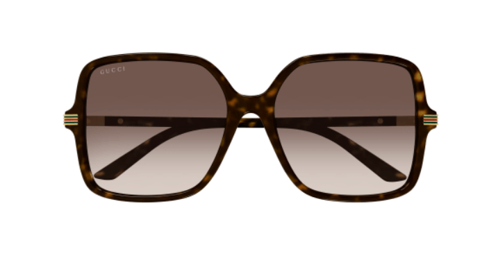Gucci GG1448SA 002 Havana/Brown Oversized Square Gradient Women's Sunglasses