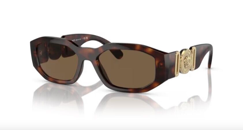 Versace 0VE4361 521773 - Havana / Dark brown Square Men's Sunglasses