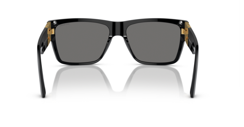 Versace 0VE4296 GB1/81 Black/Dark Grey Polarized 59mm Square Men's Sunglasses