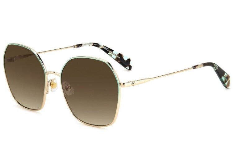 Kate Spade Kenna/G/S 0LKS/HA Rose Gold/Brown Gradient Square Women's Sunglasses