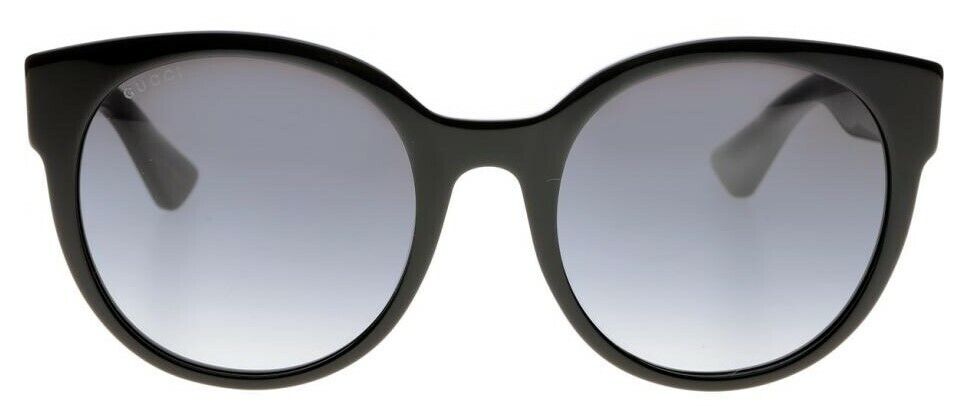 Gucci GG0035SN 001 Gradient Black Black/Gray Round Women Sunglasses