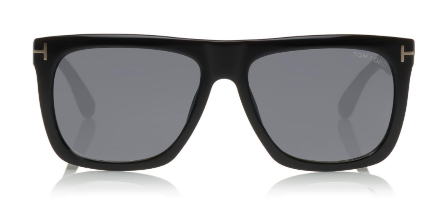 Tom Ford FT 0513 Morgan 01A Black/Gray Square Unisex Sunglasses