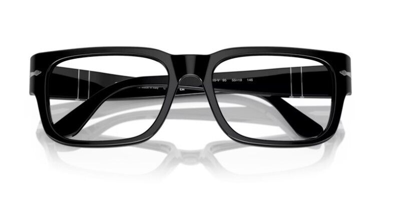 Persol 0PO3315V 95 Black Rectangular Men's Eyeglasses